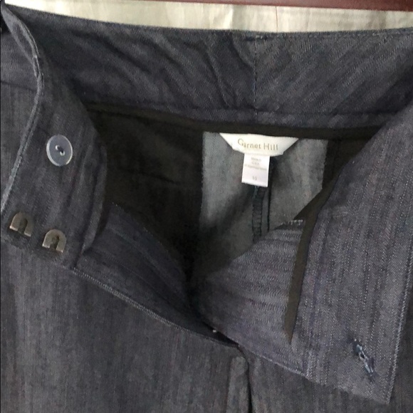 Garnet Hill Crop Chinos in Dressy Denim Sz 10 - Picture 5 of 8
